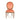 Salmon Velvet Medallion Side Chair