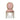 Blush Pink Velvet Medallion Side / Dining Chair