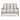Louis Blue Striped Settee Tall