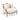 Adele Settee Burlap Back