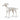 Lucien White Resin Hound Sculpture