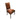 Square Back Cow Hide Side Dining Chair