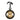 Noir Ribbon Glass Wall Clock