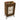 Grand Hotel Wood Organizer Table Clock