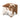 Cow Hide Stool ZEN007 Cow BRW