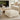 Tibetan Goat Fur Ottoman White